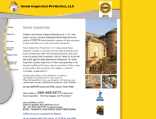 Tablet Screenshot of homeinspectionprotection.com